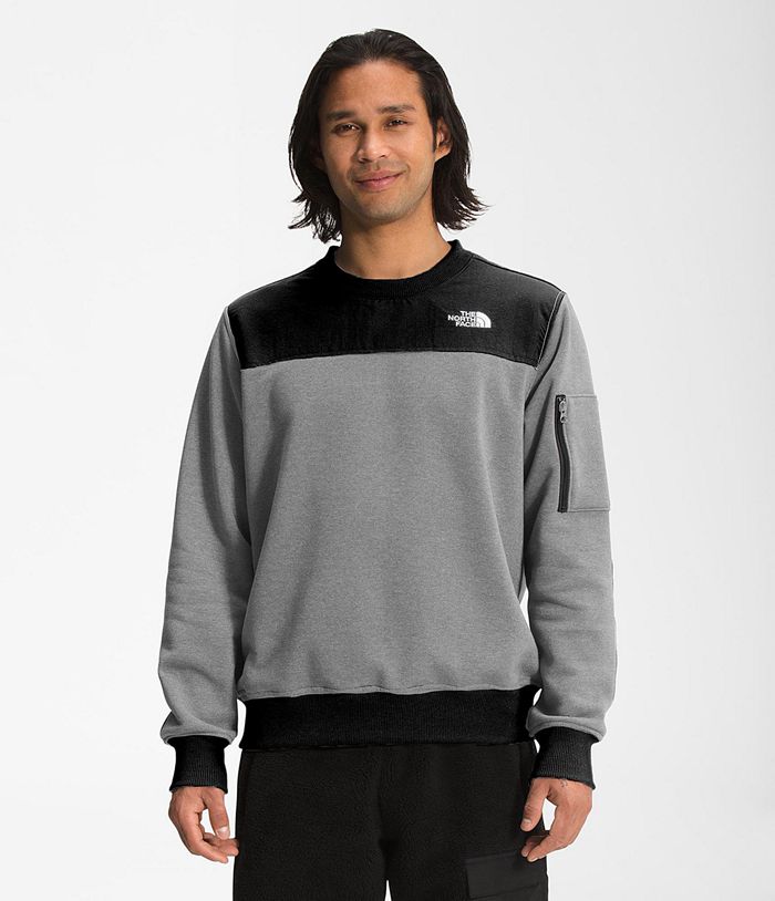 The North Face Mens Sweatshirt Highrail Crewneck 362SBHMJO - Grey